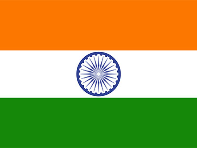 India flag.