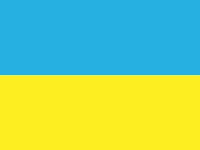 Ukraine flag.